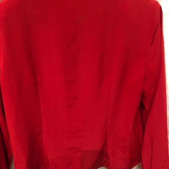 Laura Scott Blouse Red Size 8 - Picture 3 of 7